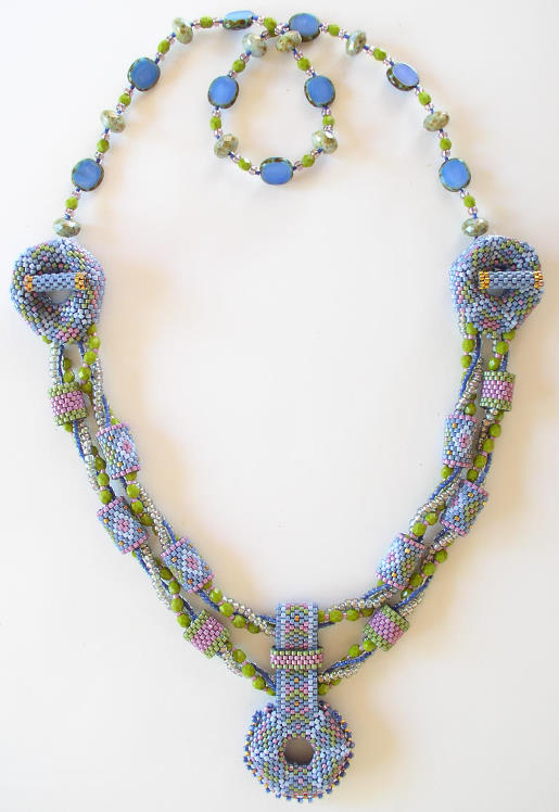 Aurora Necklace Beadwork Kit - Slate Blue
